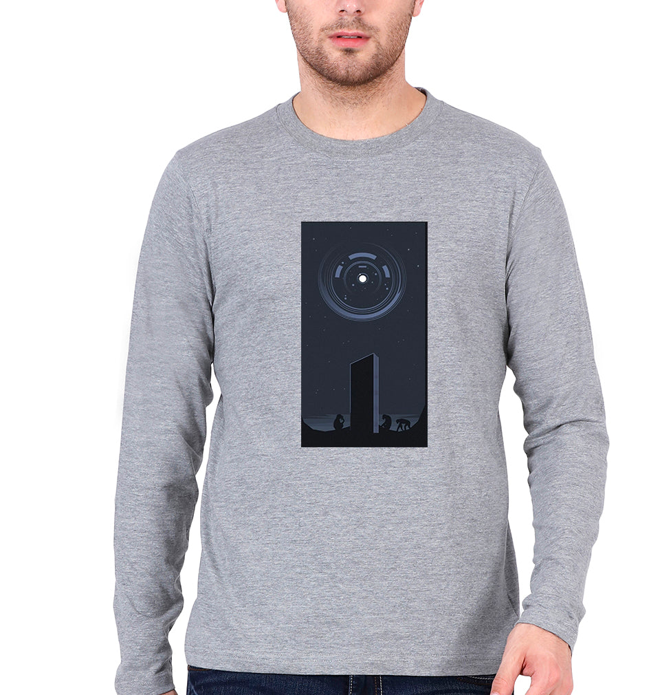 2001 A Space Odyssey Full Sleeves T-Shirt for Men-Grey Melange-Ektarfa.online