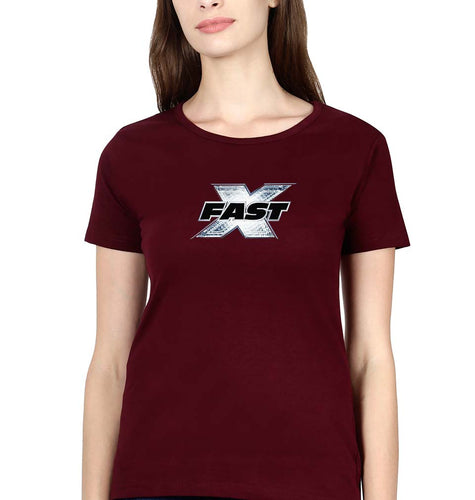 Fast X T-Shirt for Women-Maroon-Ektarfa.online