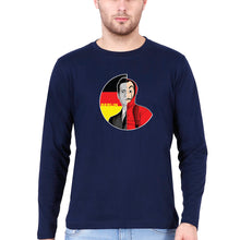Load image into Gallery viewer, Money Heist Berlin Full Sleeves T-Shirt for Men-Navy Blue-Ektarfa.online
