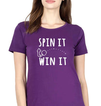 Load image into Gallery viewer, Table Tennie (TT) T-Shirt for Women-Purple-Ektarfa.online
