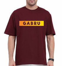 Load image into Gallery viewer, Gabru Oversized T-Shirt for Men-Maroon-Ektarfa.online

