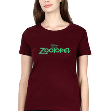 Load image into Gallery viewer, zootopia T-Shirt for Women-Maroon-Ektarfa.online
