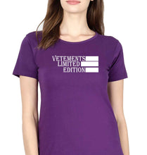 Load image into Gallery viewer, Vetements T-Shirt for Women-Purple-Ektarfa.online
