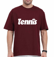Load image into Gallery viewer, Tennis Oversized T-Shirt for Men-Maroon-Ektarfa.online
