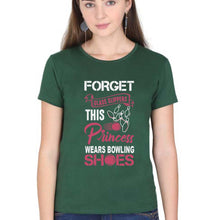 Load image into Gallery viewer, Bowling Princess T-Shirt for Women-Dark Green-Ektarfa.online
