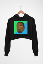 Load image into Gallery viewer, Kanye West Crop HOODIE FOR WOMEN-Black-Ektarfa.online
