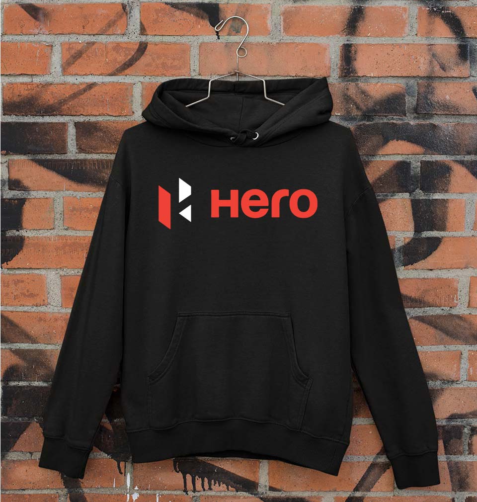 Hero MotoCorp Unisex Hoodie for Men/Women-Black-Ektarfa.online