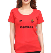 Load image into Gallery viewer, A.S. Roma 2021-22 T-Shirt for Women-Red-Ektarfa.online
