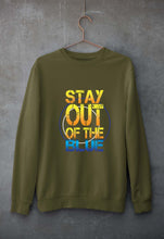 Load image into Gallery viewer, PUBG Stay Out Of The Blue Unisex Sweatshirt for Men/Women-Olive Green-Ektarfa.online
