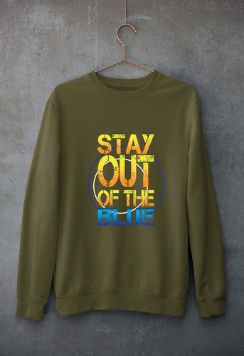 PUBG Stay Out Of The Blue Unisex Sweatshirt for Men/Women-Olive Green-Ektarfa.online