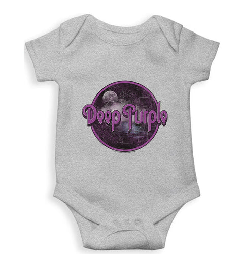 Deep Purple Kids Romper For Baby Boy/Girl-0-5 Months(18 Inches)-Grey-Ektarfa.online