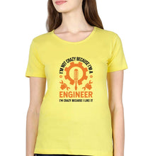 Load image into Gallery viewer, Crazy Engineer T-Shirt for Women-Yellow-Ektarfa.online
