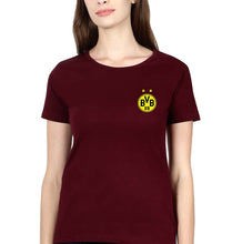 Load image into Gallery viewer, Borussia Dortmund T-Shirt for Women-Maroon-Ektarfa.online
