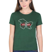 Load image into Gallery viewer, The Kashmir Files T-Shirt for Women-Dark Green-Ektarfa.online
