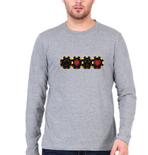 Load image into Gallery viewer, Poker Full Sleeves T-Shirt for Men-Grey Melange-Ektarfa.online
