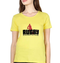 Load image into Gallery viewer, Rugby T-Shirt for Women-Yellow-Ektarfa.online
