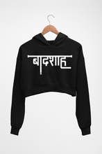 Load image into Gallery viewer, Badshah Crop HOODIE FOR WOMEN-Black-Ektarfa.online
