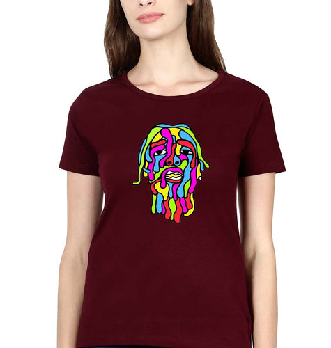 Asap Rocky T-Shirt for Women-Maroon-Ektarfa.online