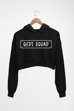 Load image into Gallery viewer, Gedi Squad Crop HOODIE FOR WOMEN-Black-Ektarfa.online
