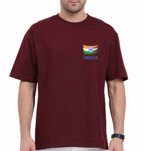 Load image into Gallery viewer, India Oversized T-Shirt for Men-Maroon-Ektarfa.online
