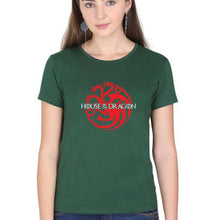 Load image into Gallery viewer, House of the Dragon T-Shirt for Women-Dark Green-Ektarfa.online
