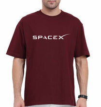 Load image into Gallery viewer, SpaceX Oversized T-Shirt for Men-Maroon-Ektarfa.online
