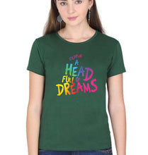 Load image into Gallery viewer, Coldplay T-Shirt for Women-Dark Green-Ektarfa.online
