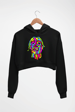 Load image into Gallery viewer, Asap Rocky Crop HOODIE FOR WOMEN-Black-Ektarfa.online
