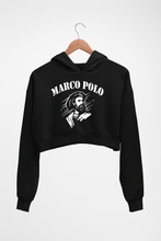 Load image into Gallery viewer, Marco Polo Crop HOODIE FOR WOMEN-Black-Ektarfa.online
