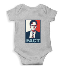 Load image into Gallery viewer, Dwight Schrute Fact Kids Romper For Baby Boy/Girl-0-5 Months(18 Inches)-Grey-Ektarfa.online
