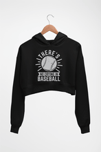 Load image into Gallery viewer, Baseball Crop HOODIE FOR WOMEN-Black-Ektarfa.online
