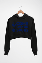 Load image into Gallery viewer, Tottenham Hotspur (Spurs) Crop HOODIE FOR WOMEN-Black-Ektarfa.online
