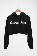 Load image into Gallery viewer, Cobra Kai Crop HOODIE FOR WOMEN-Black-Ektarfa.online
