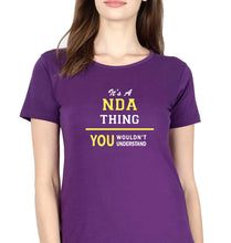 Load image into Gallery viewer, NDA Army T-Shirt for Women-Purple-Ektarfa.online
