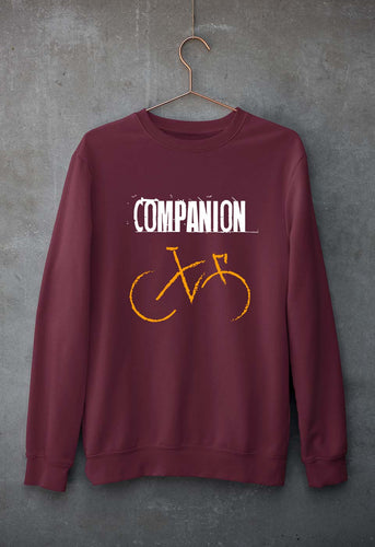 Cycling Companion Unisex Sweatshirt for Men/Women-Maroon-Ektarfa.online