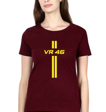 Load image into Gallery viewer, Valentino Rossi(VR 46) T-Shirt for Women-Maroon-Ektarfa.online
