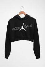 Load image into Gallery viewer, Michael Jordan Crop HOODIE FOR WOMEN-Black-Ektarfa.online
