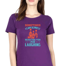 Load image into Gallery viewer, Bowling T-Shirt for Women-Purple-Ektarfa.online
