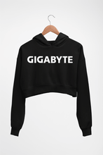 Load image into Gallery viewer, Gigabyte Crop HOODIE FOR WOMEN-Black-Ektarfa.online
