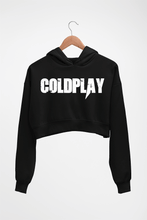 Load image into Gallery viewer, Coldplay Crop HOODIE FOR WOMEN-Black-Ektarfa.online
