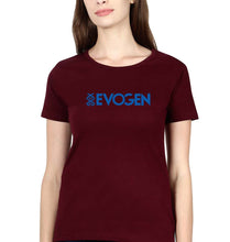 Load image into Gallery viewer, Evogen T-Shirt for Women-Maroon-Ektarfa.online
