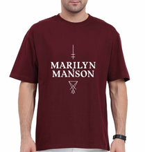Load image into Gallery viewer, Marilyn Manson Oversized T-Shirt for Men-Maroon-Ektarfa.online
