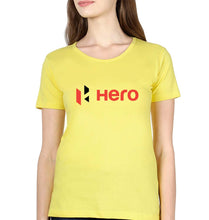 Load image into Gallery viewer, Hero MotoCorp T-Shirt for Women-Yellow-Ektarfa.online

