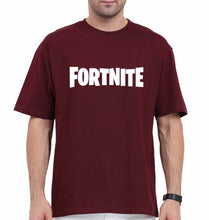 Load image into Gallery viewer, Fortnite Oversized T-Shirt for Men-Maroon-Ektarfa.online

