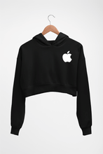 Load image into Gallery viewer, Apple Crop HOODIE FOR WOMEN-Black-Ektarfa.online
