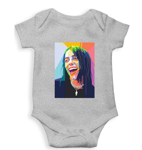 Billie Eilish Kids Romper For Baby Boy/Girl-Grey-Ektarfa.online