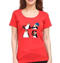 Load image into Gallery viewer, Penguins of Madagascar T-Shirt for Women-Red-Ektarfa.online
