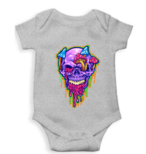 Load image into Gallery viewer, Trippy Psychedelic Skull Romper For Baby Boy/Girl-Grey-Ektarfa.online
