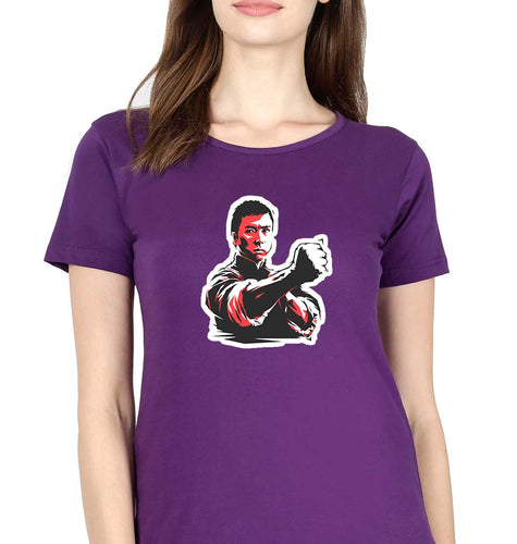 IP Man T-Shirt for Women-Purple-Ektarfa.online