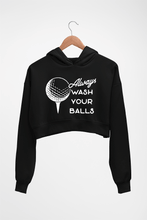Load image into Gallery viewer, Golf Crop HOODIE FOR WOMEN-Black-Ektarfa.online
